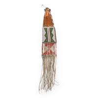 Sioux Beaded Hide Tobacco Bag