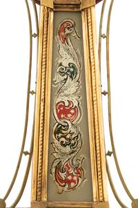 An Federal Parcel-Gilt and Eglomise Decorated Banjo Clock