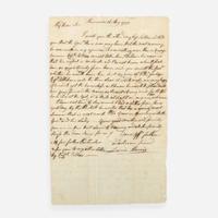 [Declaration of Independence] [New York] Morris, Lewis Autograph Letter, signed