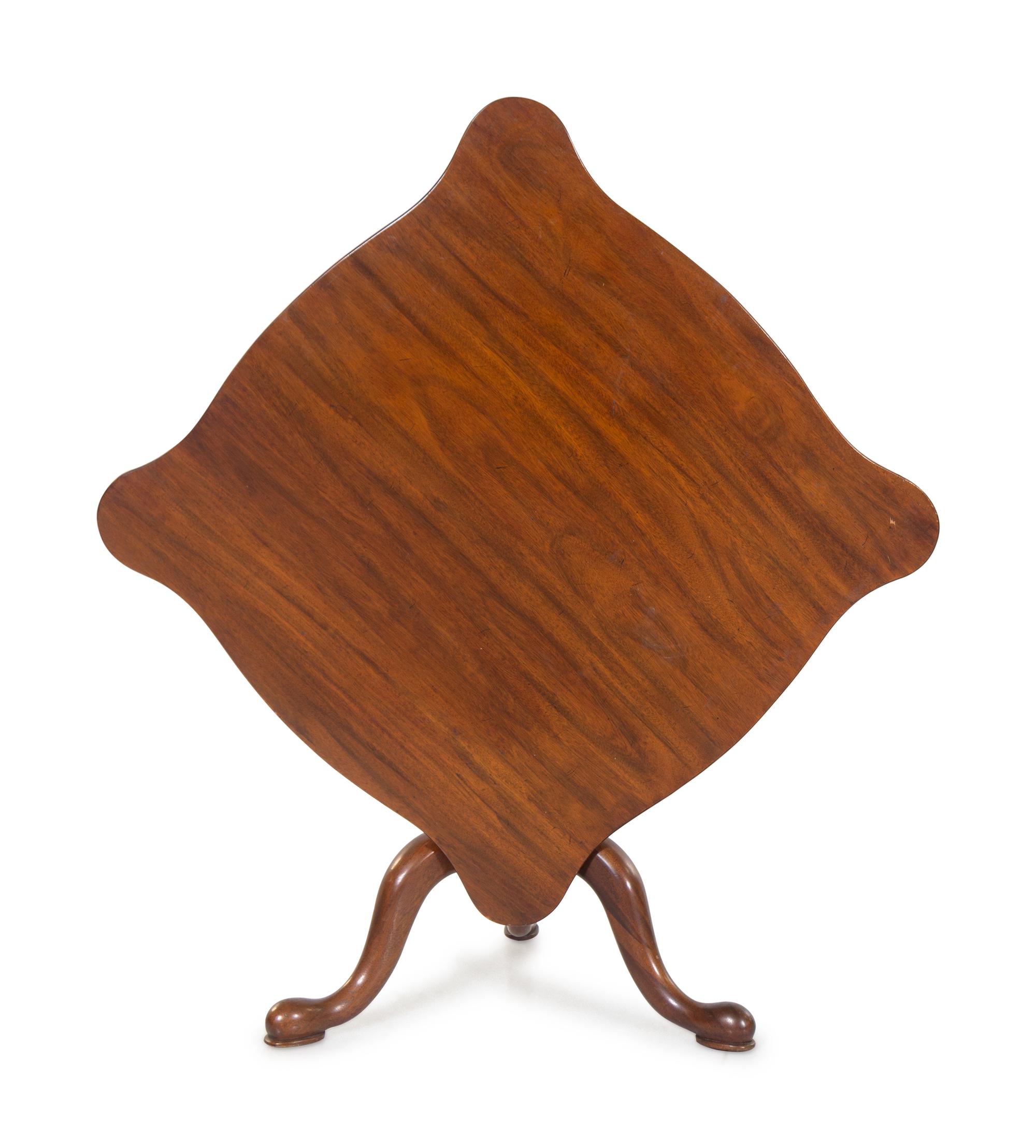 An American Mahogany Tilt-Top Tea Table — LATE 19TH CENTURY