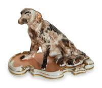 Two Continental Porcelain Models of Dogs