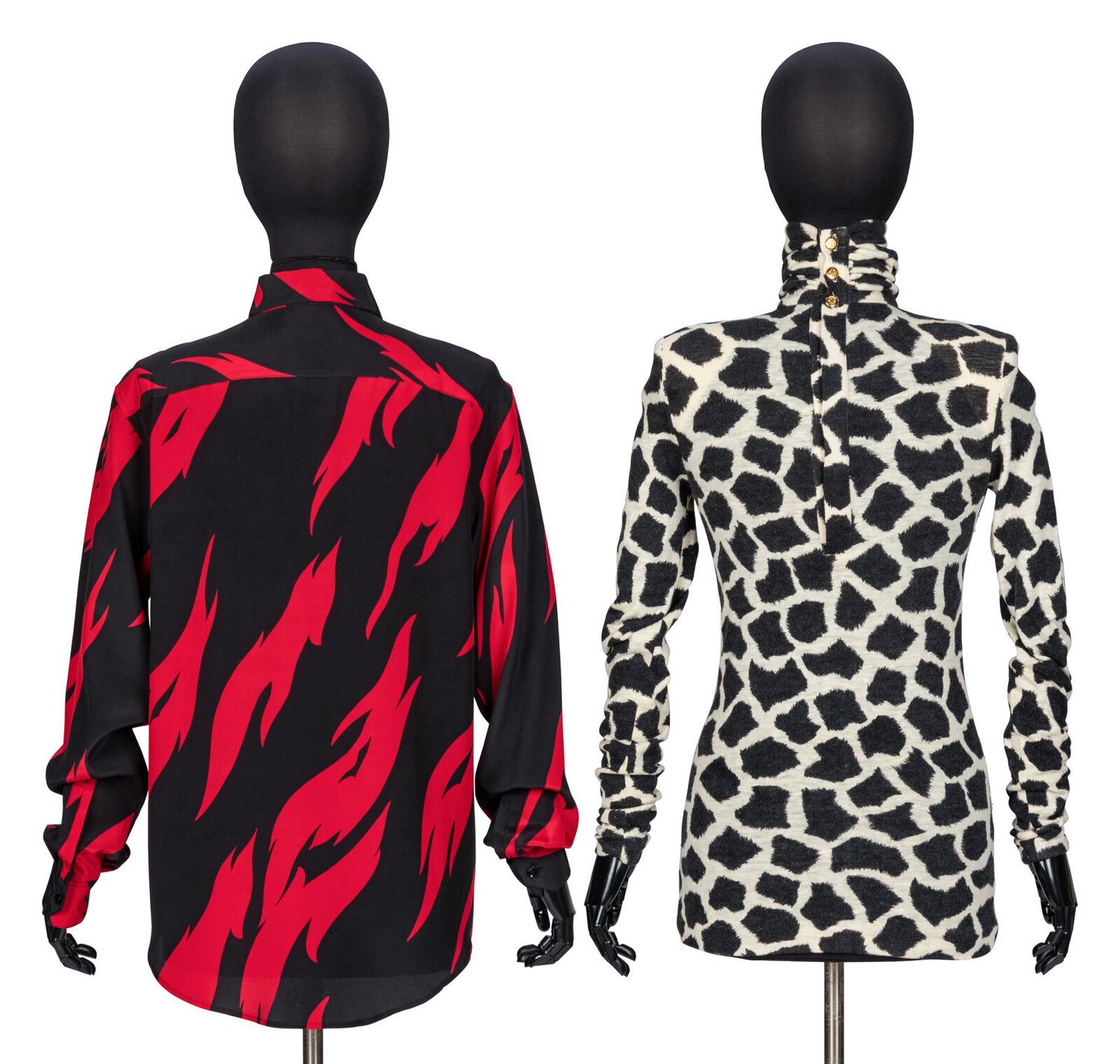 Saint Laurent & Chanel, Two Print Tops