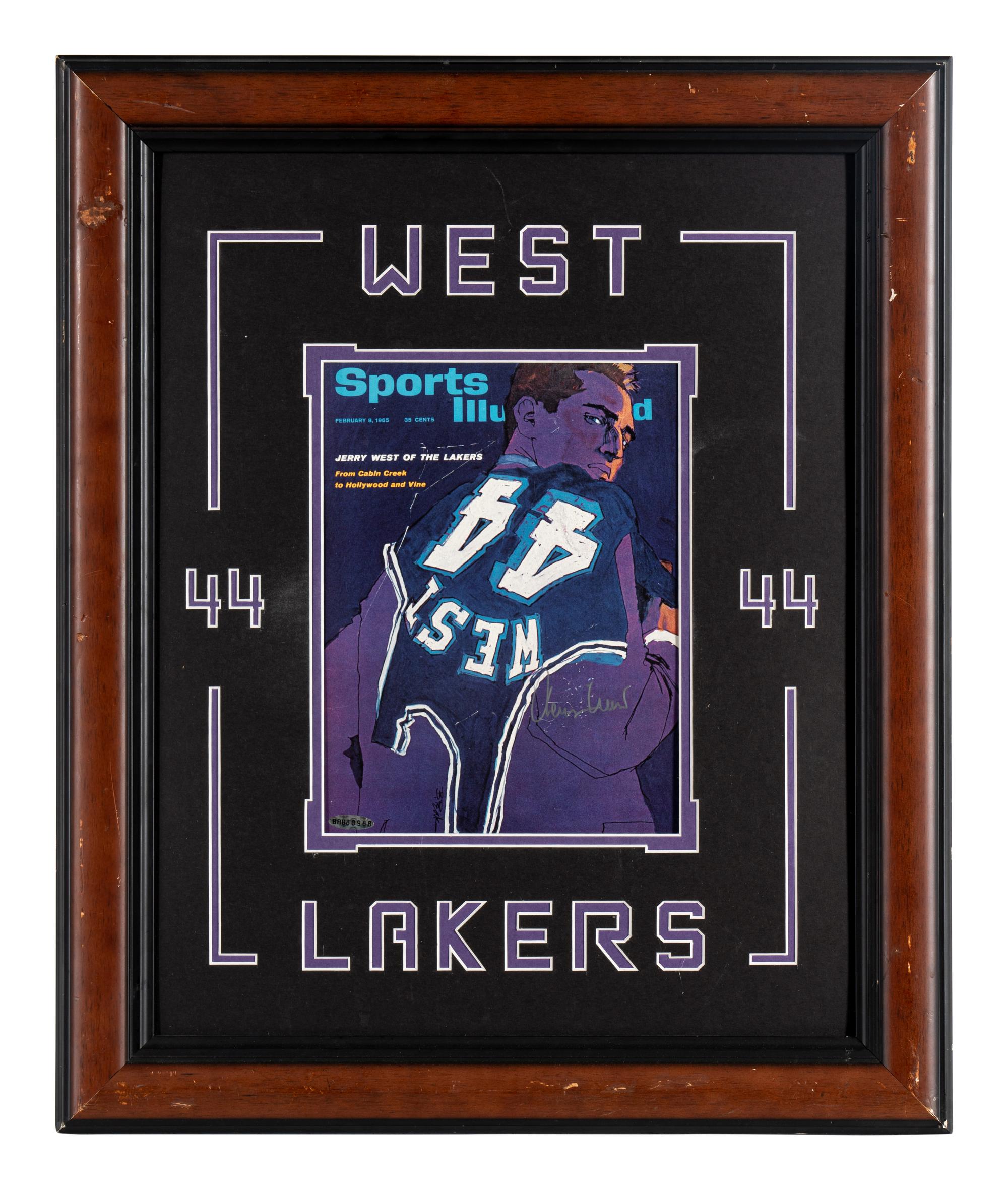 A Group of Basketball Hall of Fame Signed Autograph Items Including Jerry West, Oscar Robertson and Sam Jones