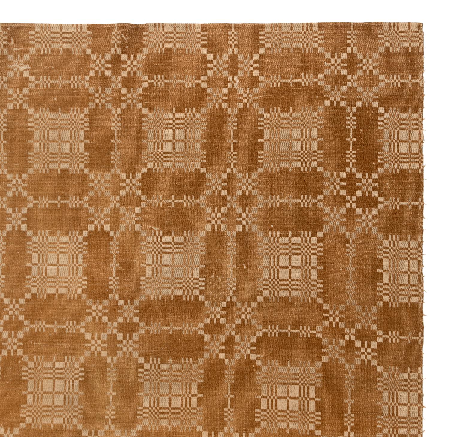 Four Cotton and Wool Jacquard Coverlets