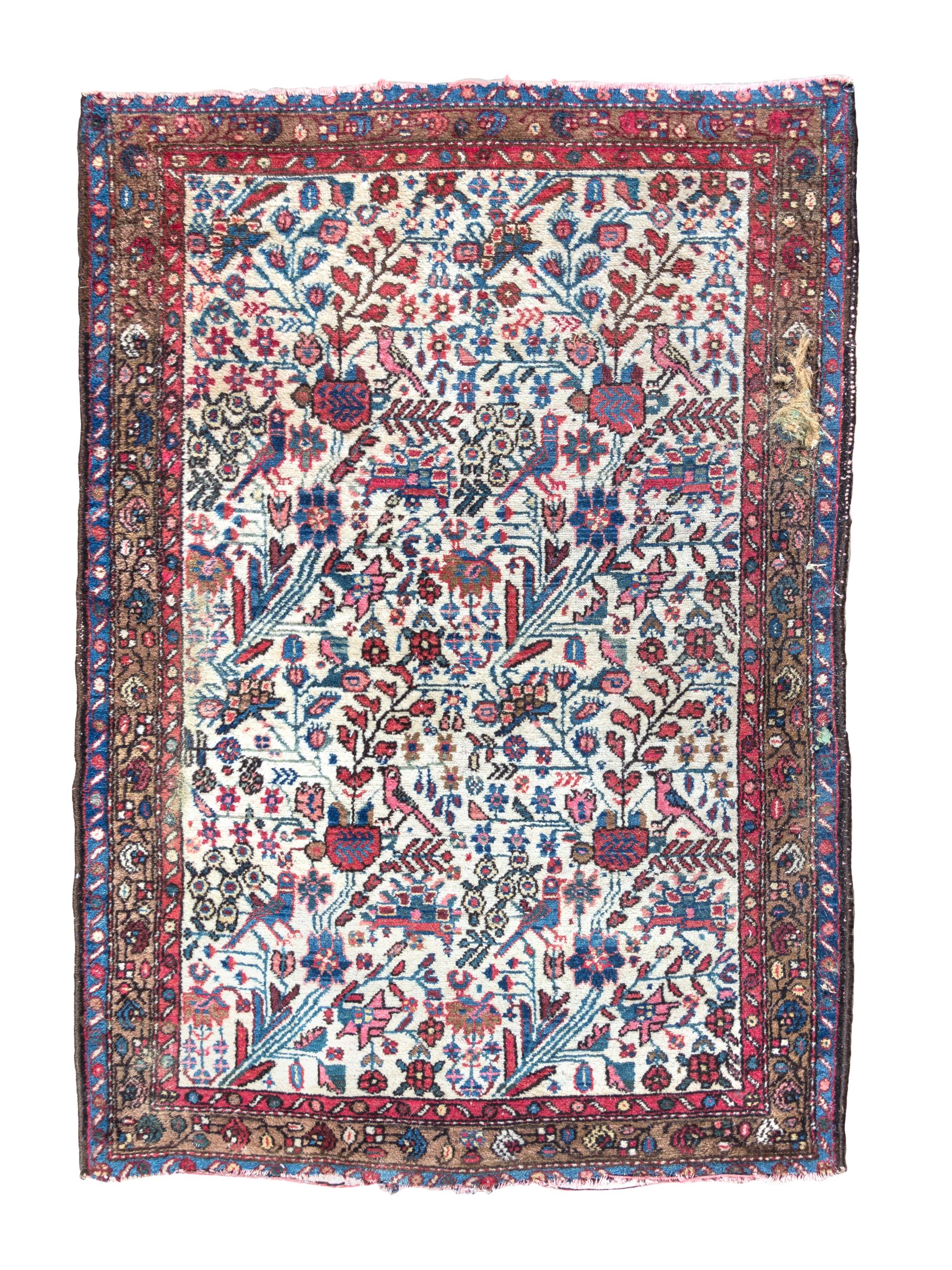 A Northwest Persian Wool Rug 4 feet 9 inches x 3 feet 6 inches.