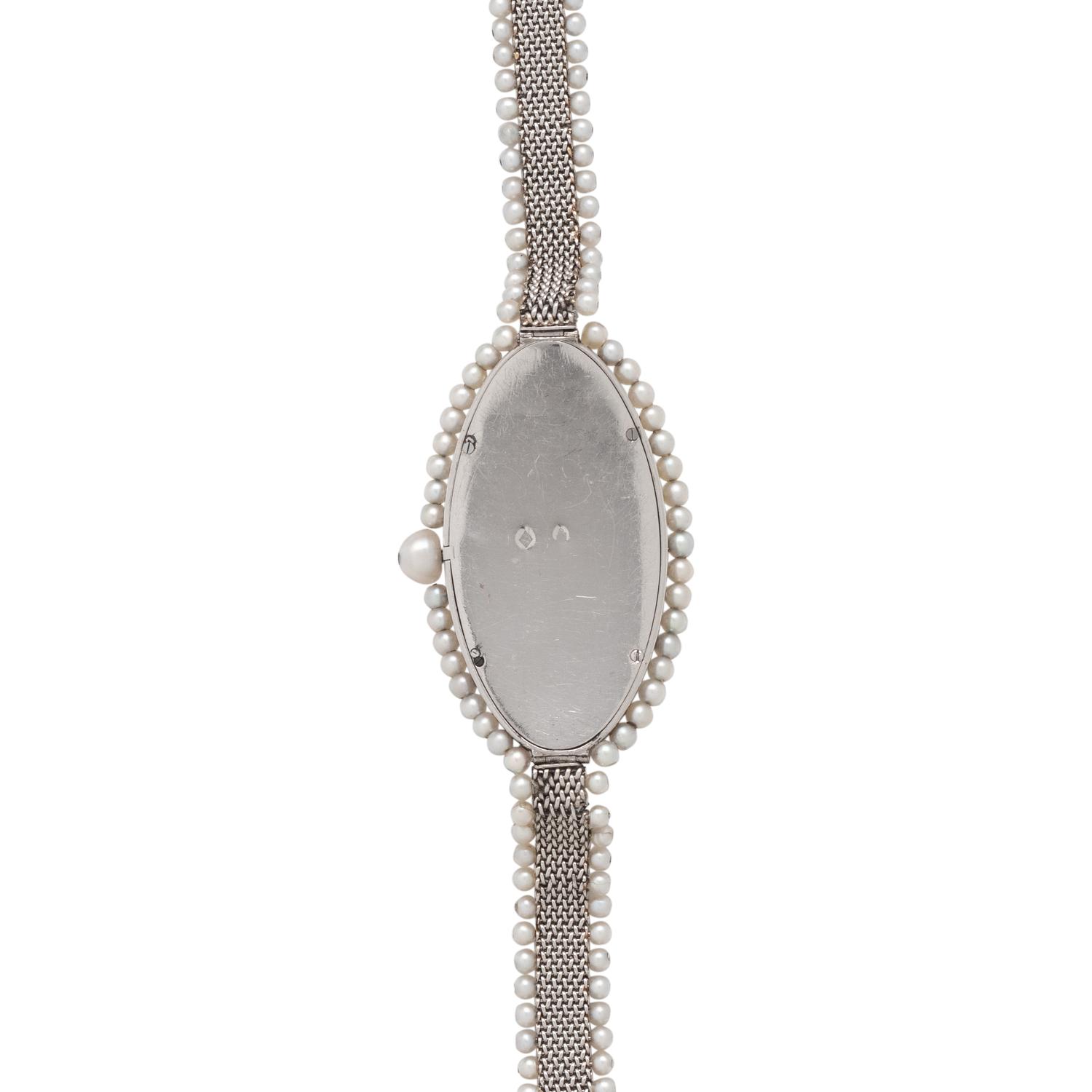 VERGER FRÈRES, BELLE ÉPOQUE, PLATINUM, PEARL AND DIAMOND WATCH