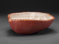 A Swedish Painted Burlwood Bowl