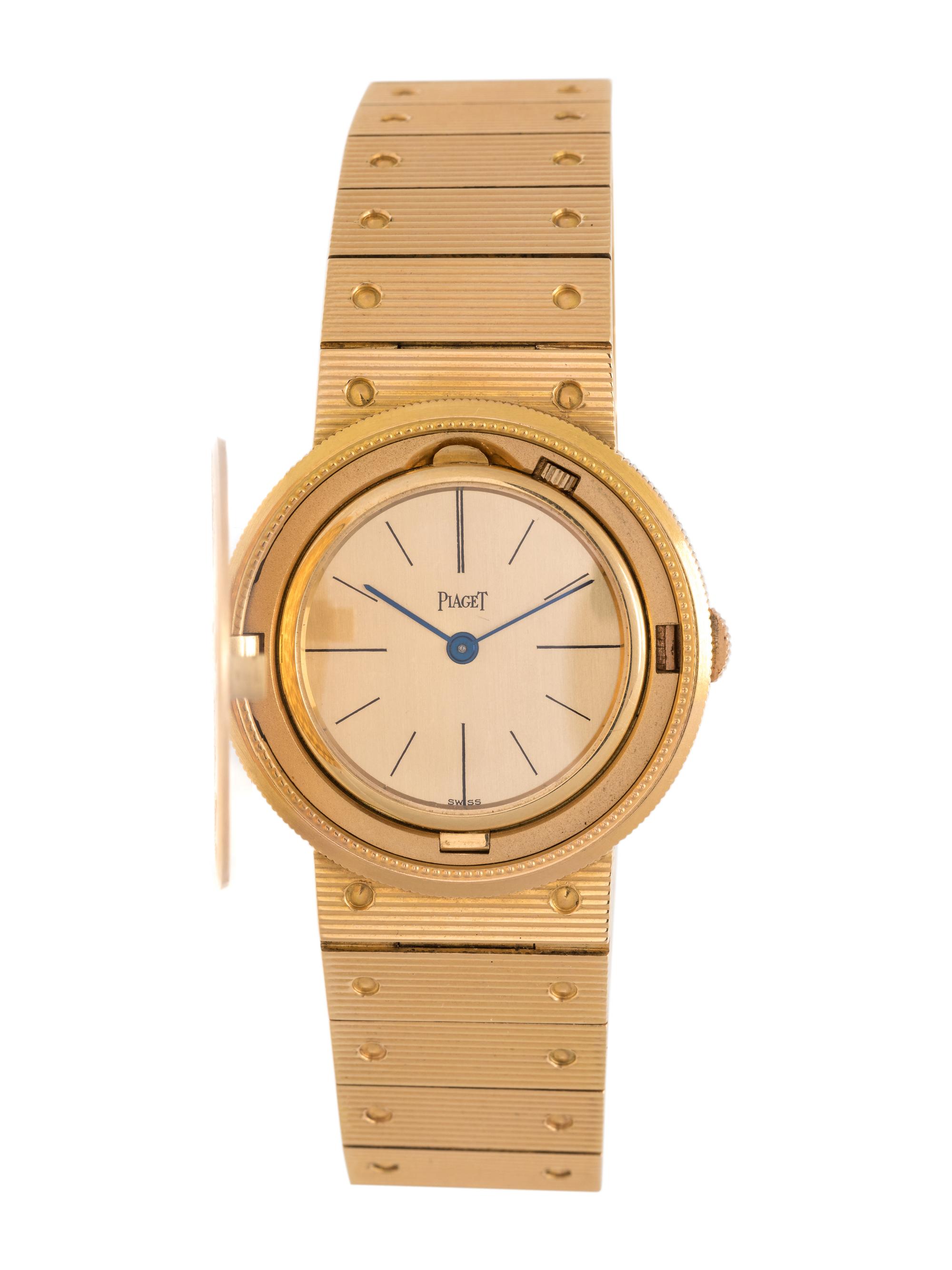 PIAGET, REF. 950 18K YELLOW GOLD AND COIN SURPRISE WRISTWATCH