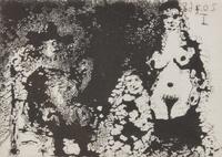 Homme à la pipe assis, Maja et Célestine (from Série 347 ), 1968