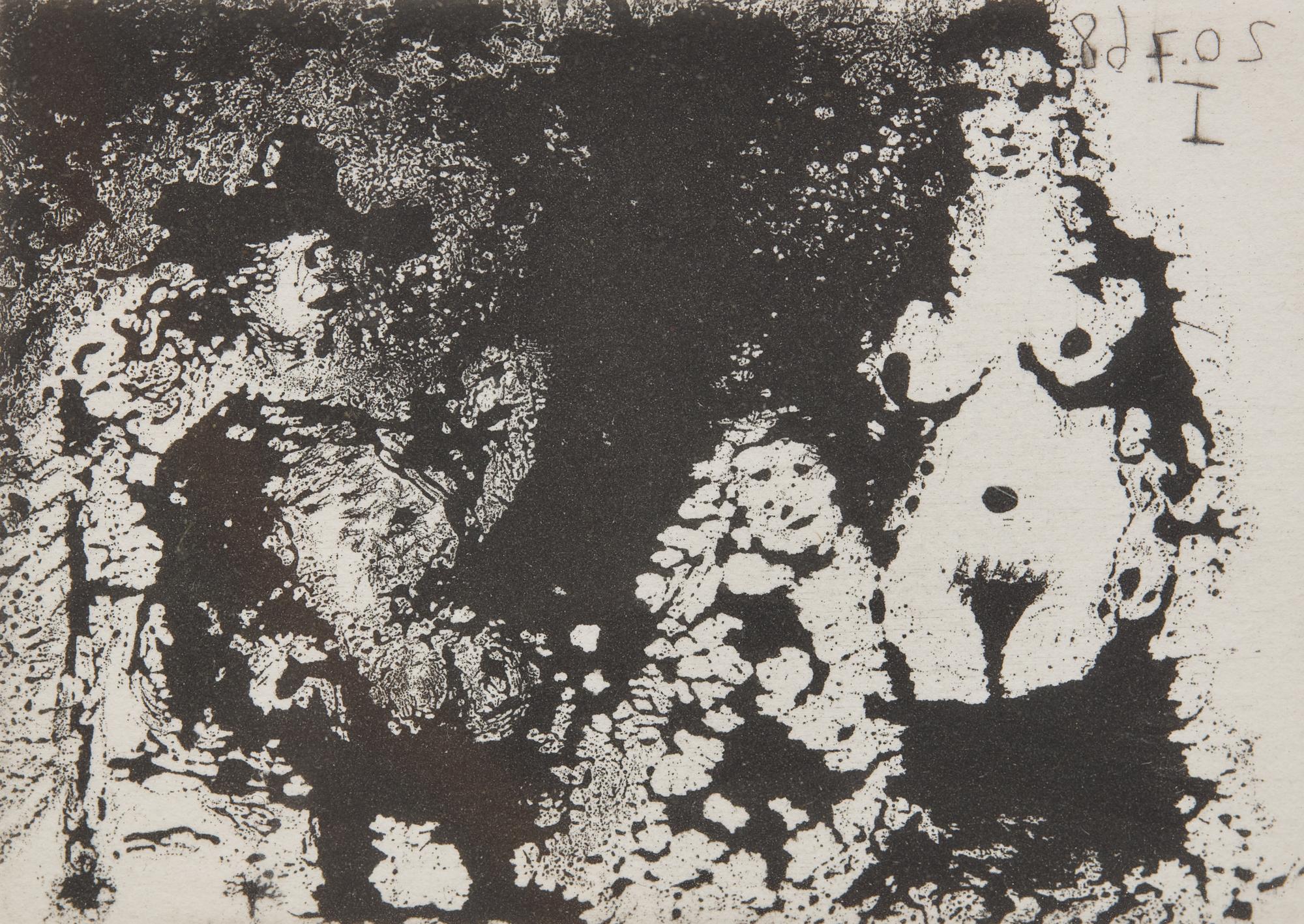 Homme à la pipe assis, Maja et Célestine (from Série 347 ), 1968