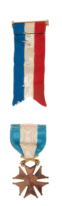 [CIVIL WAR]. Pair of veteran's medals incl. Society of the Army of the Tennessee medal identified to Captain Henry L. Swords, 36th, 59th & 57th Massachusetts Infantry Regiments, WIA at North Anna River.