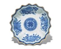 A Chinese Export Porcelain Blue Fitzhugh Monteith Bowl