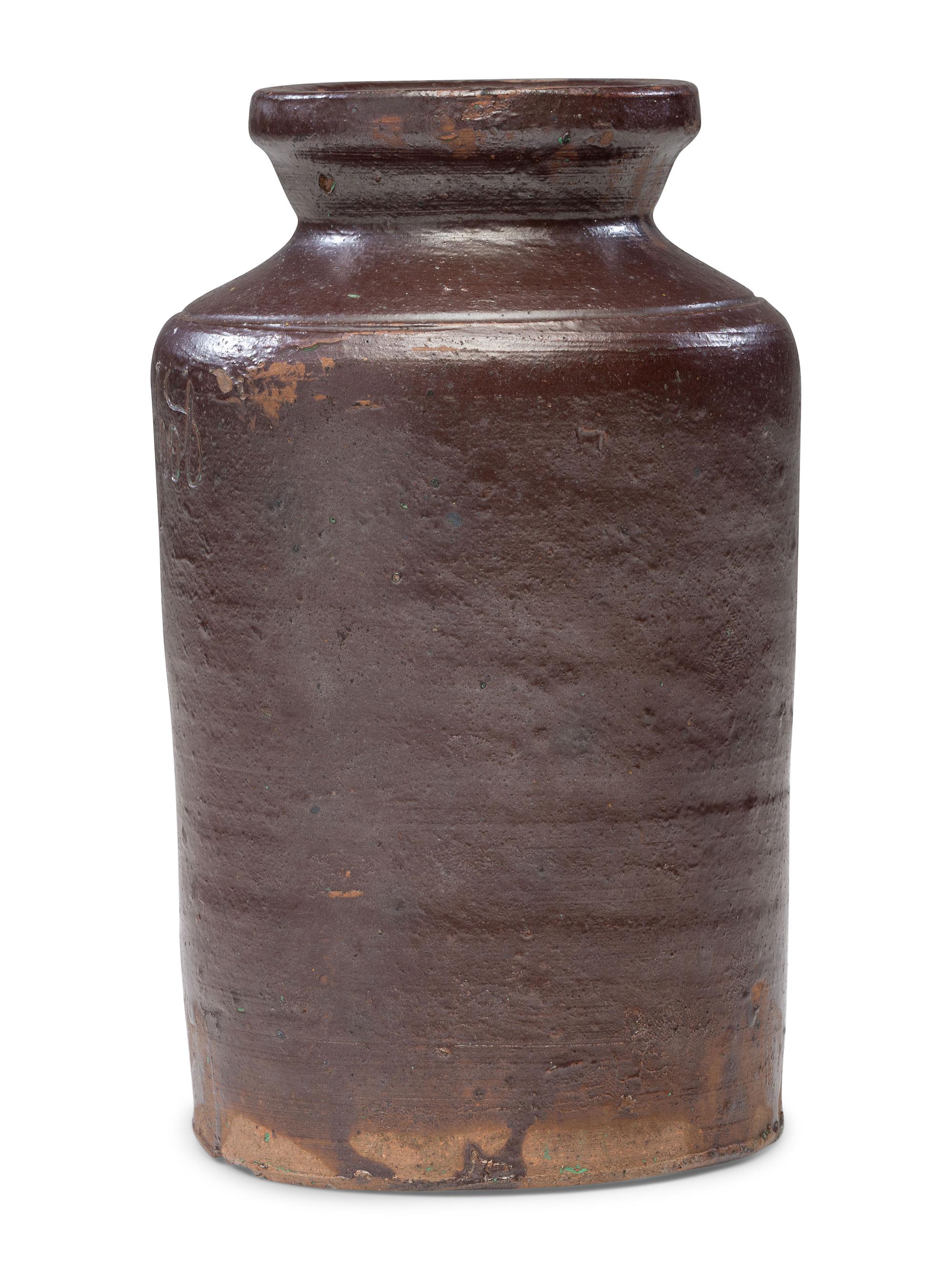 A J. Moorfoot Stoneware Preserve Jar