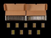 A Complete Set Of 1961 Topps Baseball Cards (587/587) including SGC Graded Mickey Mantle Cards