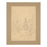 Edward Percy Moran (1862-1935) — Four Works: Studies of Early American Historical Events