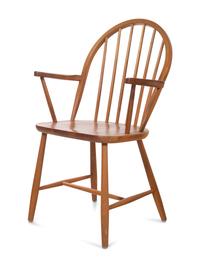 A Modern Teak Table and Four Chairs