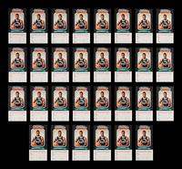 A Collection of 30 1988 David Robinson Spurs Police / Diamond Shamrock Rookie Basketball Cards - All With Tabs