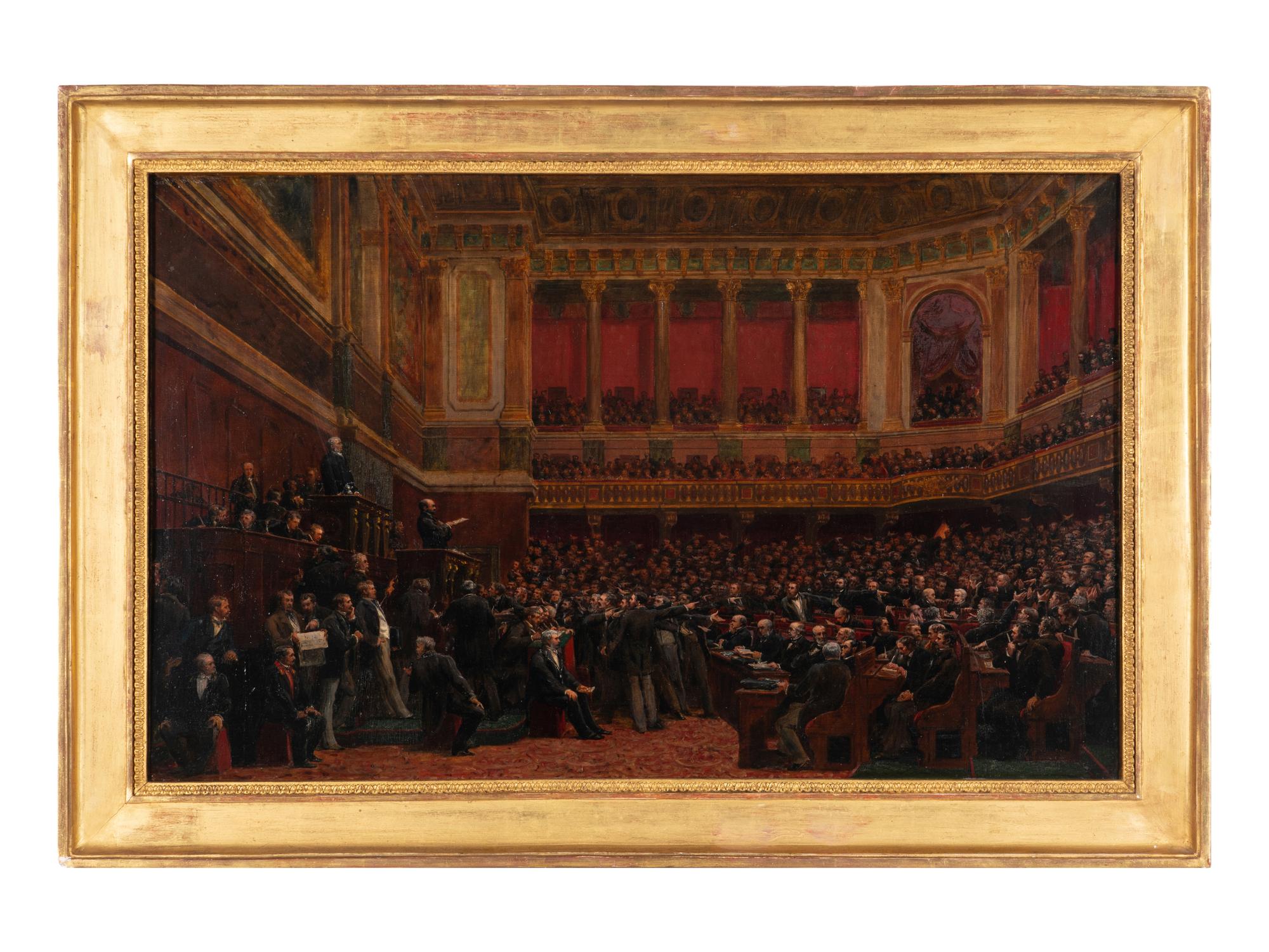 Thiers salué du titre de libérateur du territoire à la Chambre des Députés, le 16 Juin 1877