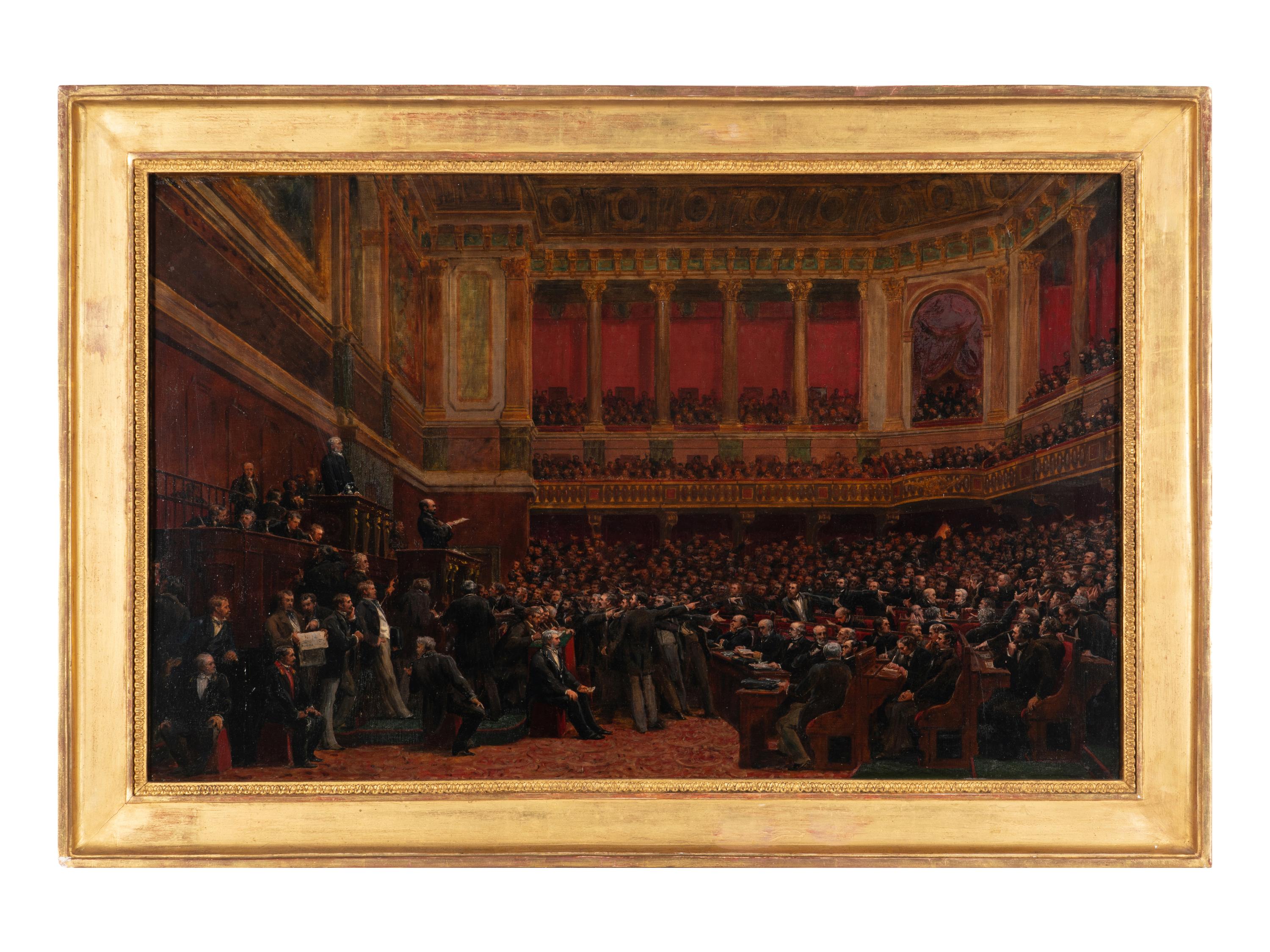 Thiers salué du titre de libérateur du territoire à la Chambre des Députés, le 16 Juin 1877