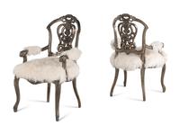 A Pair of Ebanista Dauphine II Armchairs