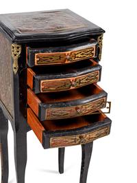 A Napoleon III Style Brass Inlaid Simulated Tortoise Chest