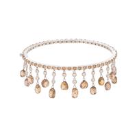 DIAMOND AND COLORED DIAMOND BANGLE BRACELET