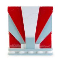 A Chicago Subway Terra Cotta Endcap Panel Height 21 x width 19 1/4 x depth 8 inches