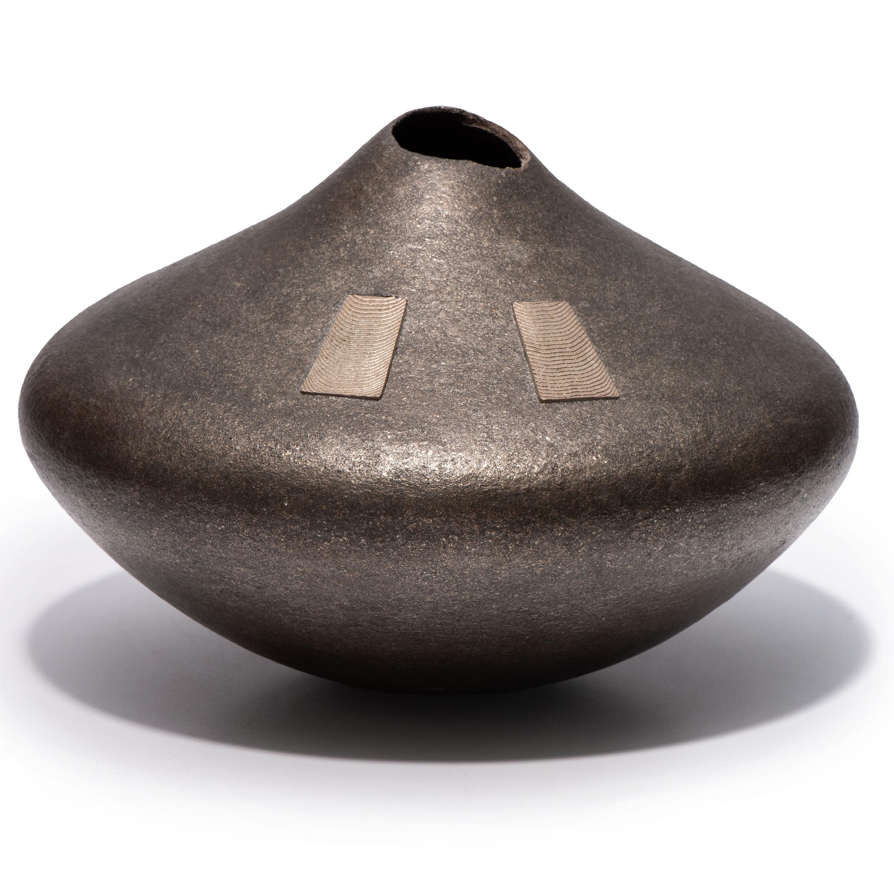 Micaceous Blackware Pottery Jar
