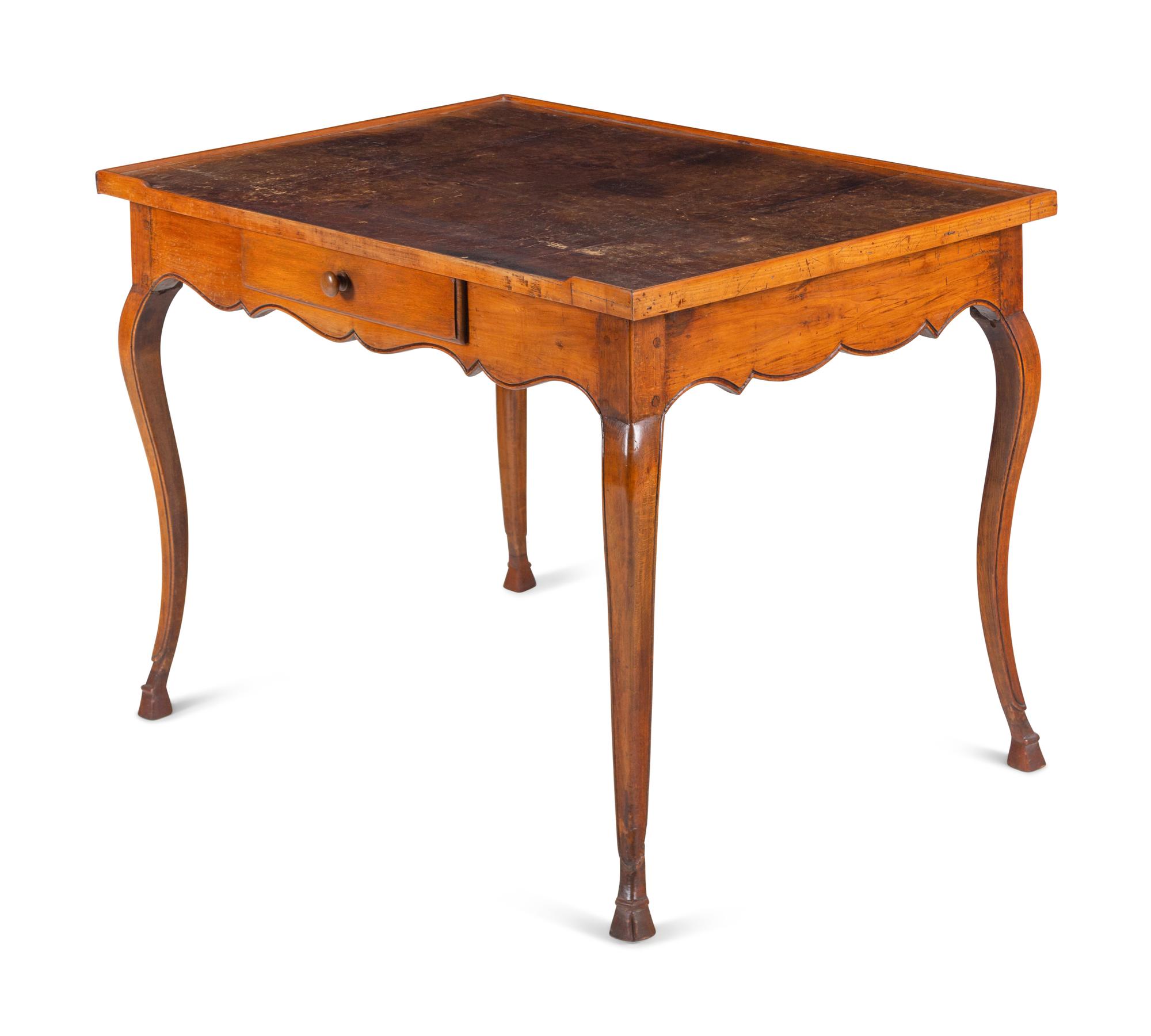 A French Provincial Fruitwood Bureau Plat