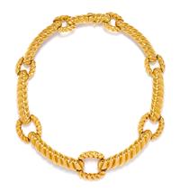 An 18 Karat Yellow Gold Collar Necklace, David Webb, 86.90 dwts.