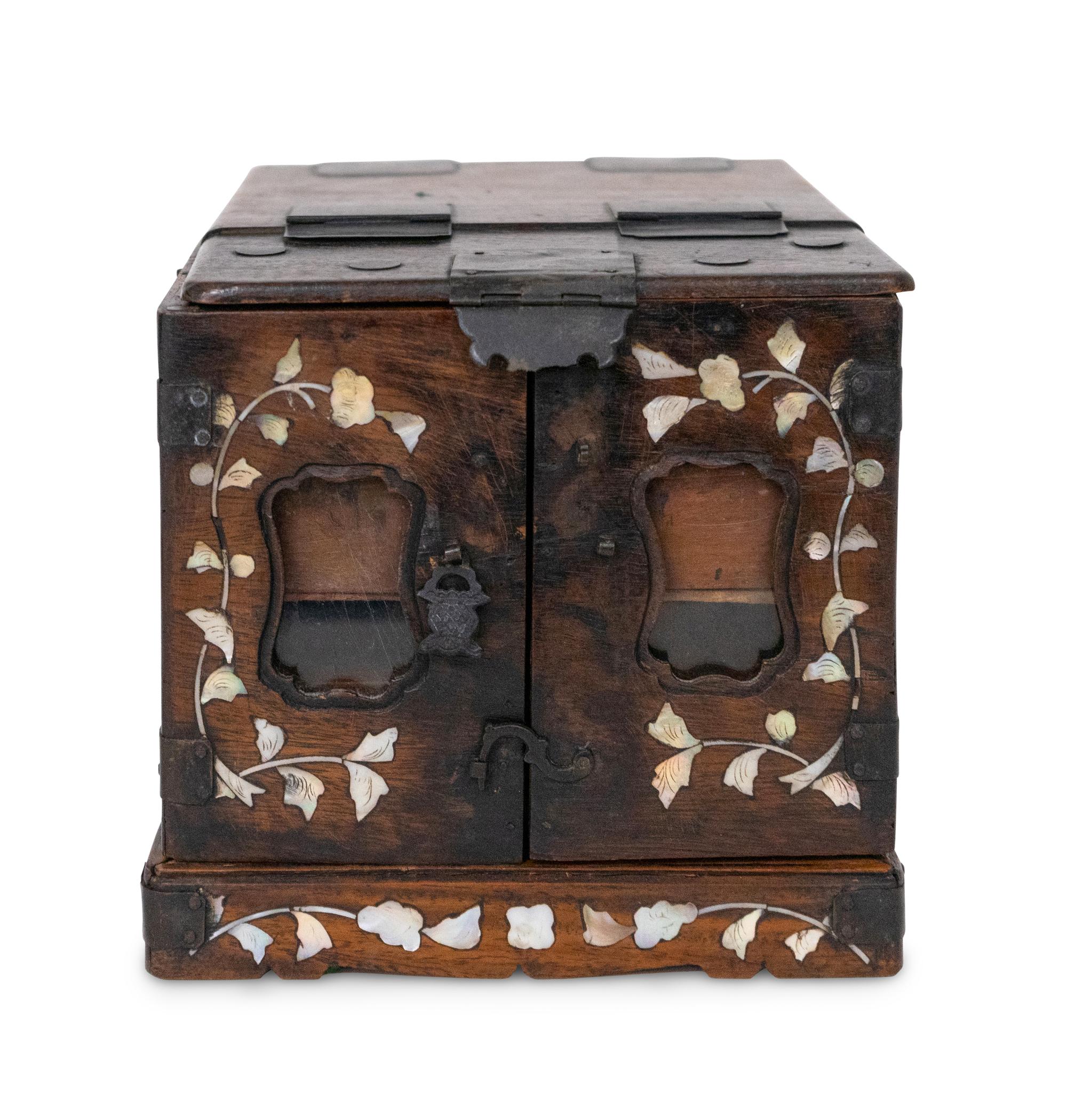 A Levantine Mother-of-Pearl Inlaid Dressing Box