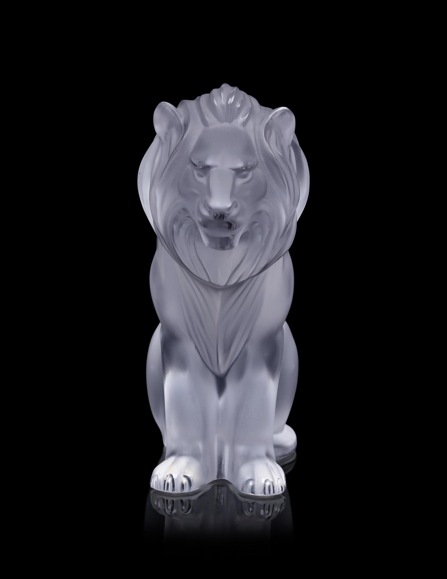 A Lalique Lion Figure