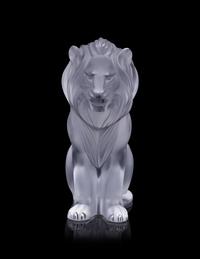 A Lalique Lion Figure