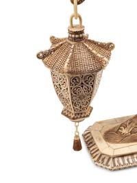 A Pair of Chinese Bone-Veneered Lantern Ornaments