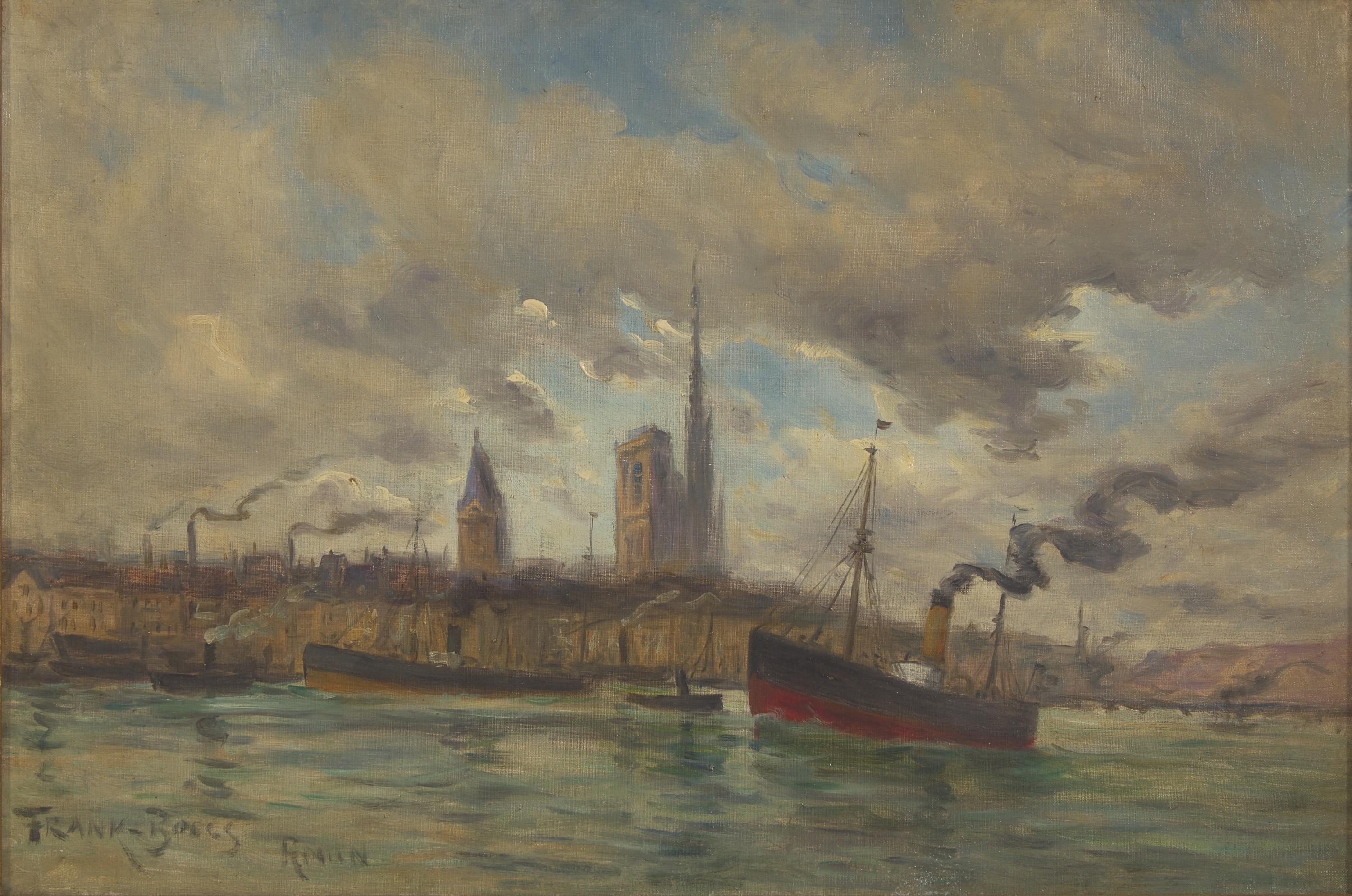 Frank Myers Boggs (American, 1855–1926) — The Harbor in Rouen
