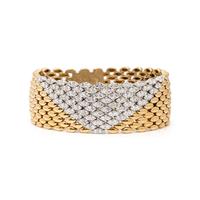 BICOLOR GOLD AND DIAMOND BRACELET