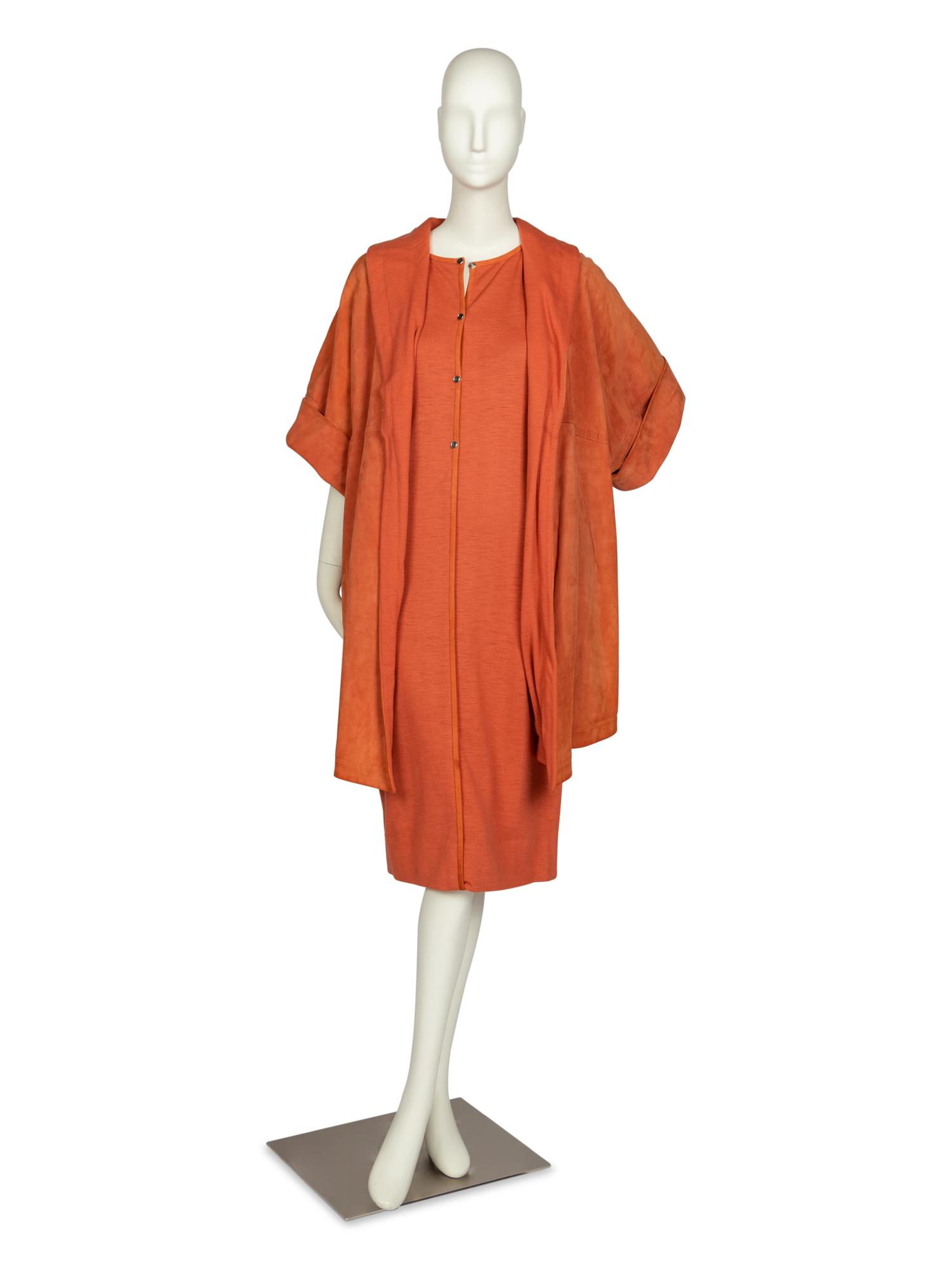 Bonnie Cashin Dress, Jacket, Pattern, and Copy of Sketch, 1960s