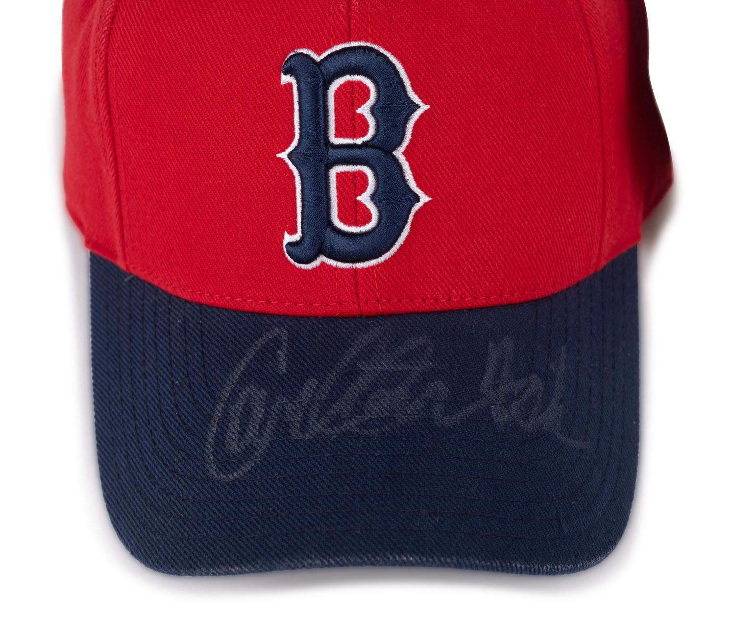 A Carlton Fisk Signed Baseball and Boston Red Sox Hat (Beckett Authentication Services Certified),