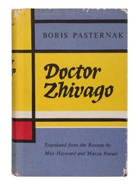 PASTERNAK, Boris (1890-1960). Doctor Zhivago . Translated from the Russian by Max Hayward and Manya Harai. London: Collins and Harvill Press, 1958.