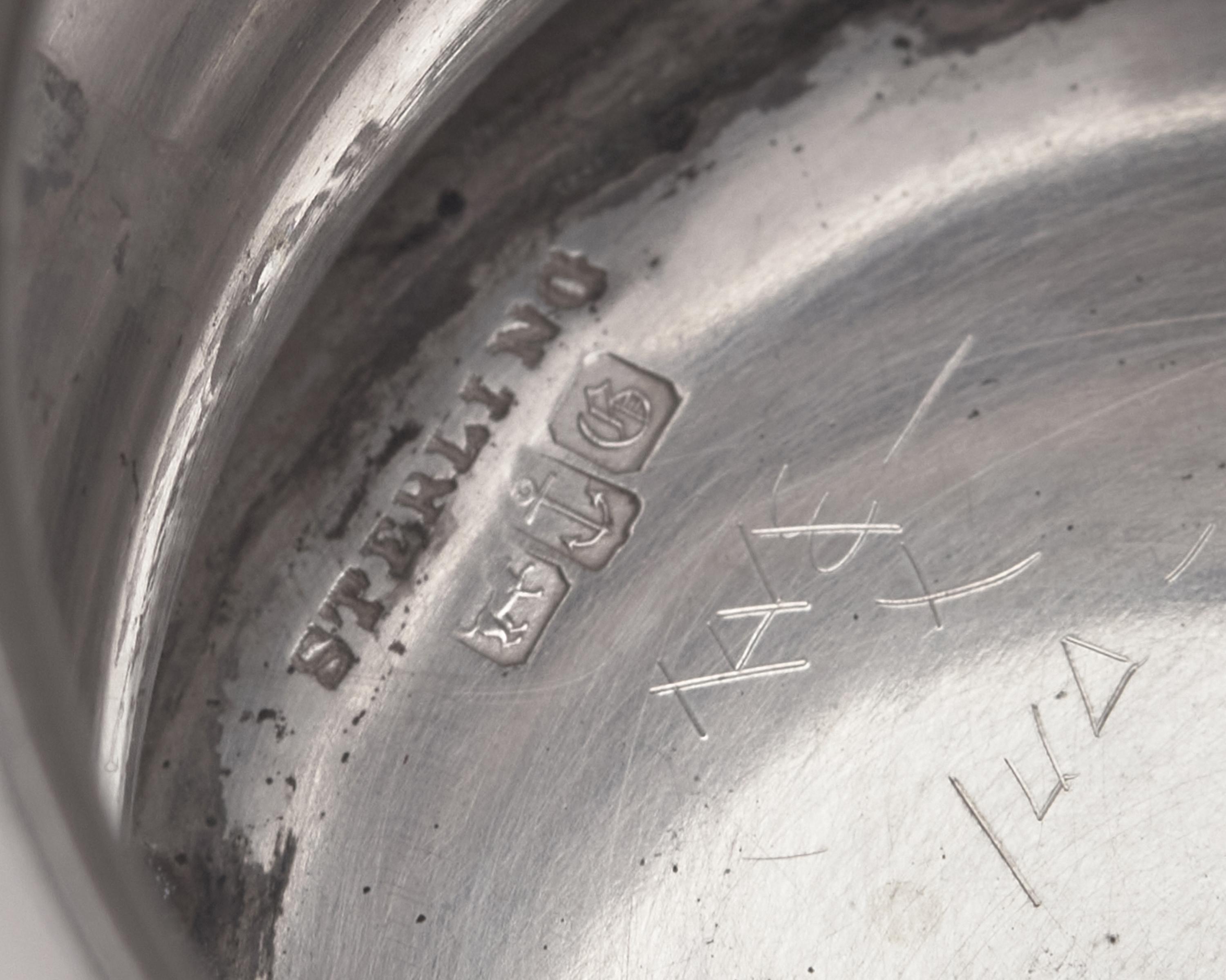 A Three-Handled Sterling Silver Presentation Cup