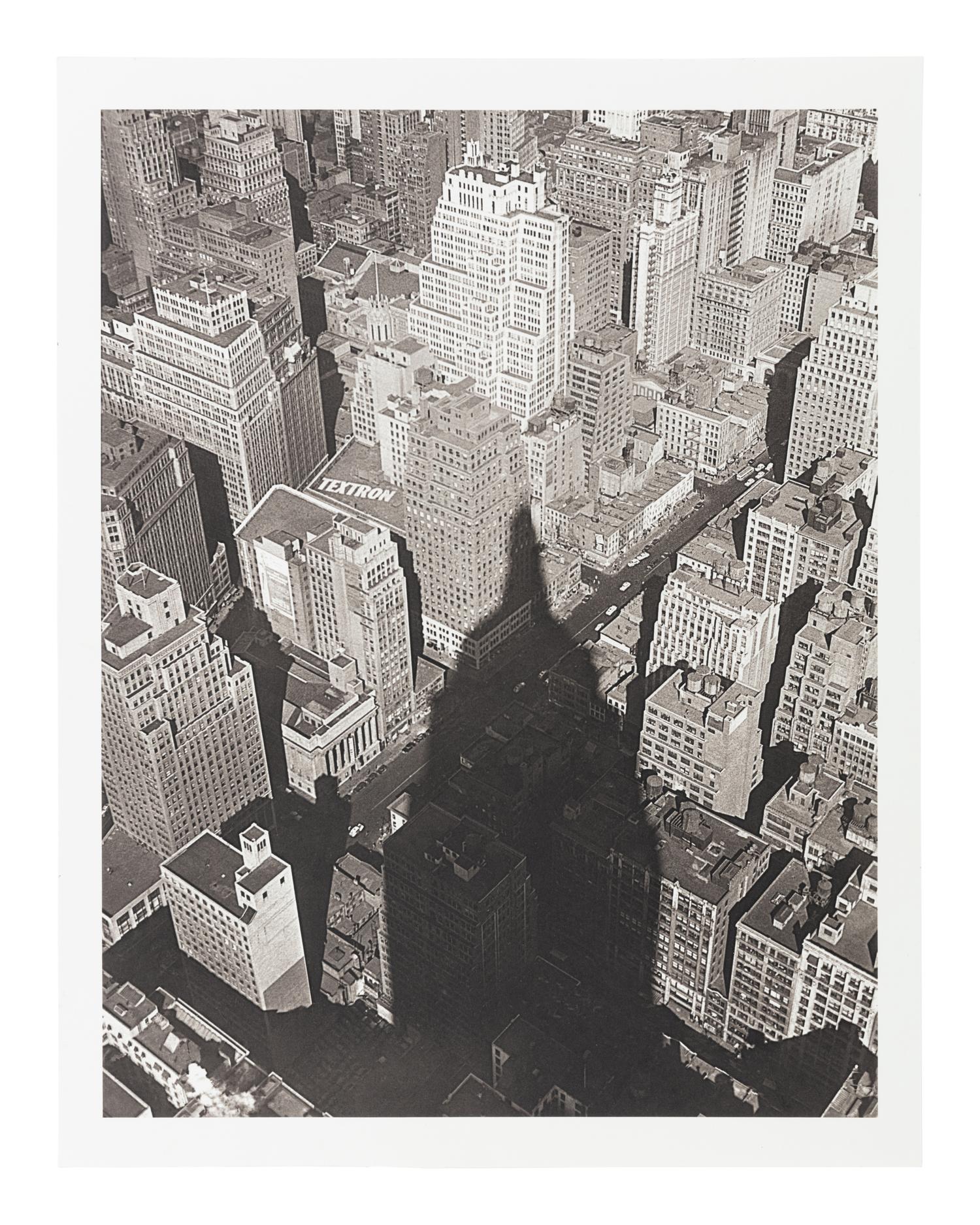Edward Pfizenmaier 1926–2016) Wollman Rink, New York City, 1954; and Empire State Building, Shadow, New York City, 1949