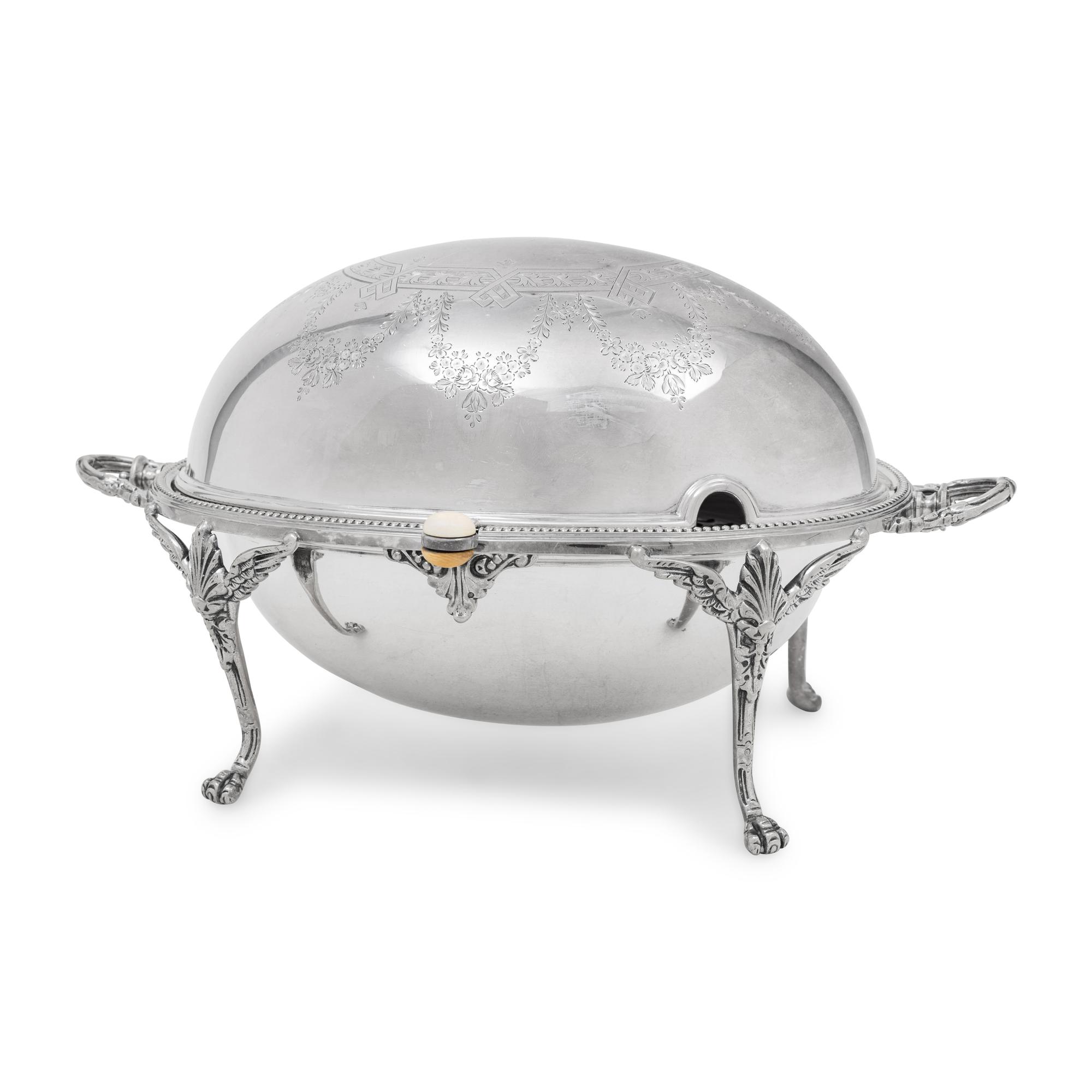 An English Silver-Plate Warmer