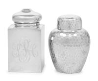 An American Silver Tea Caddy