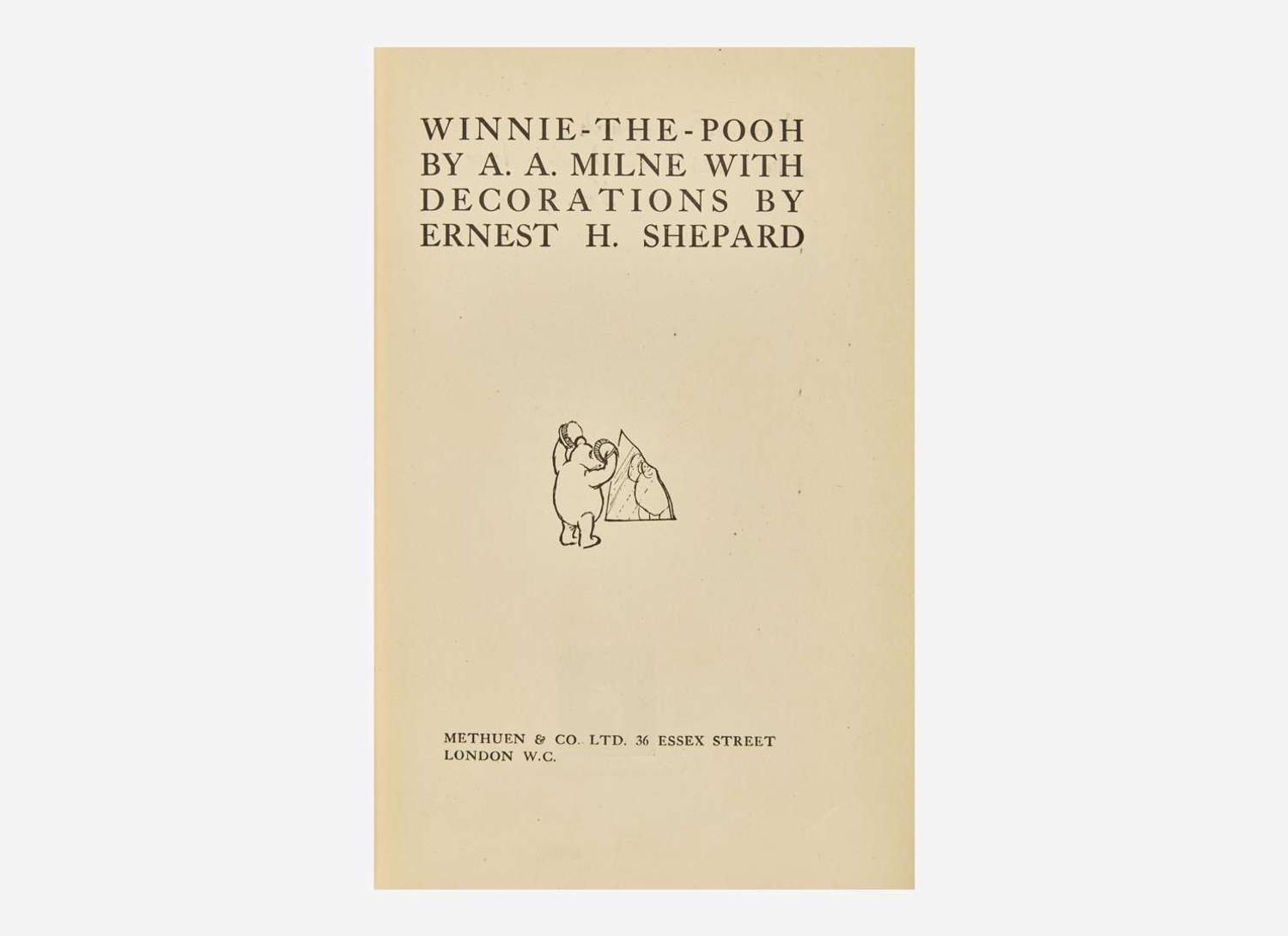 [Children's & Illustrated] Milne, A.A.: Winnie-the-Pooh