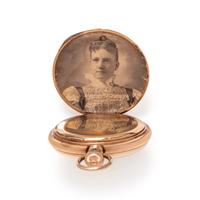 AMERICAN WATCH CO., 14K PINK GOLD HUNTER CASE POCKET WATCH