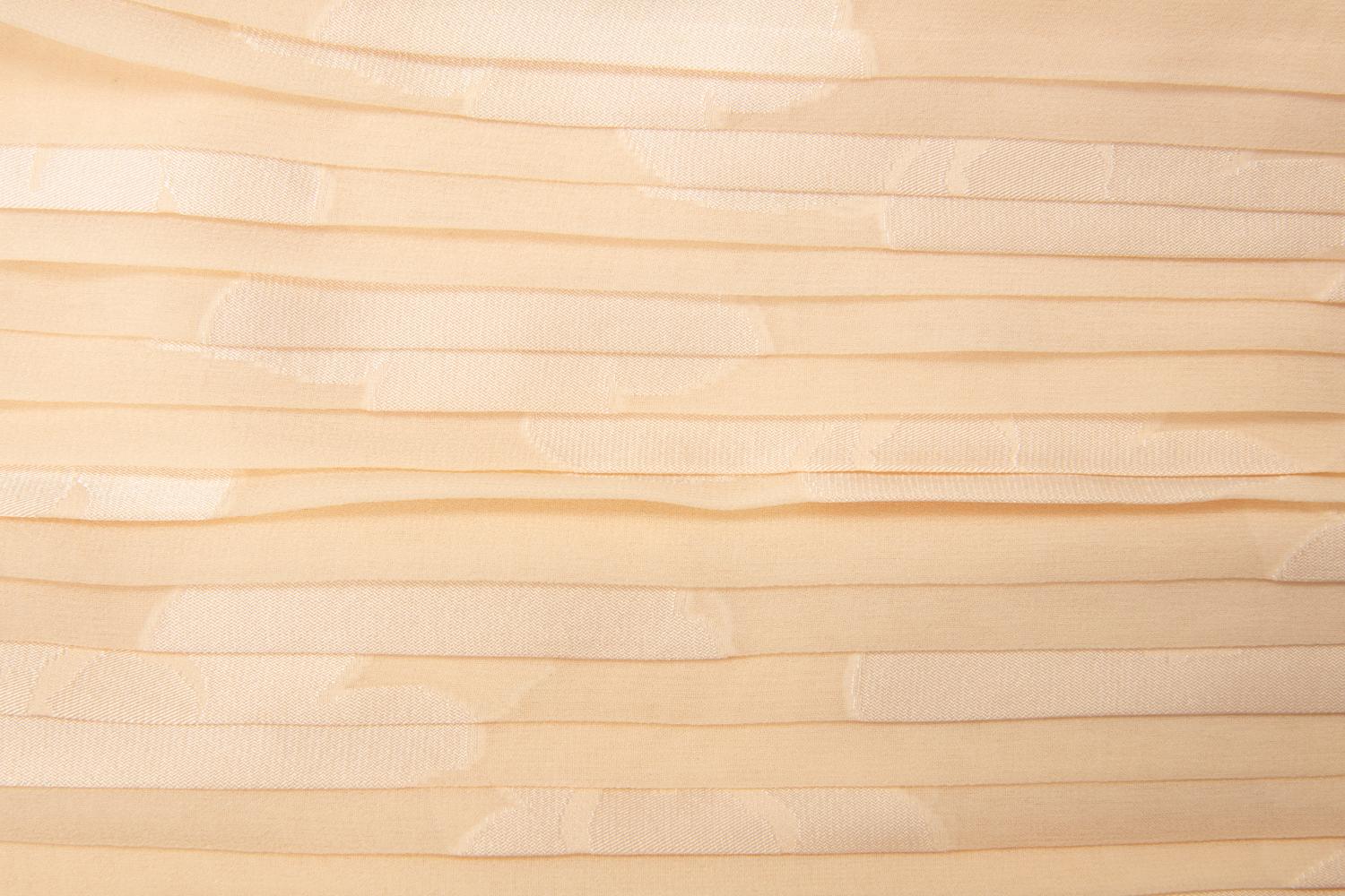 Galanos Cream Satin Halter Dress and Scarf, 1970s