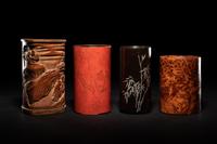 Four Chinese Brushpots, Bitong