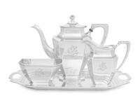 An American Silver Three-Piece Tea Service