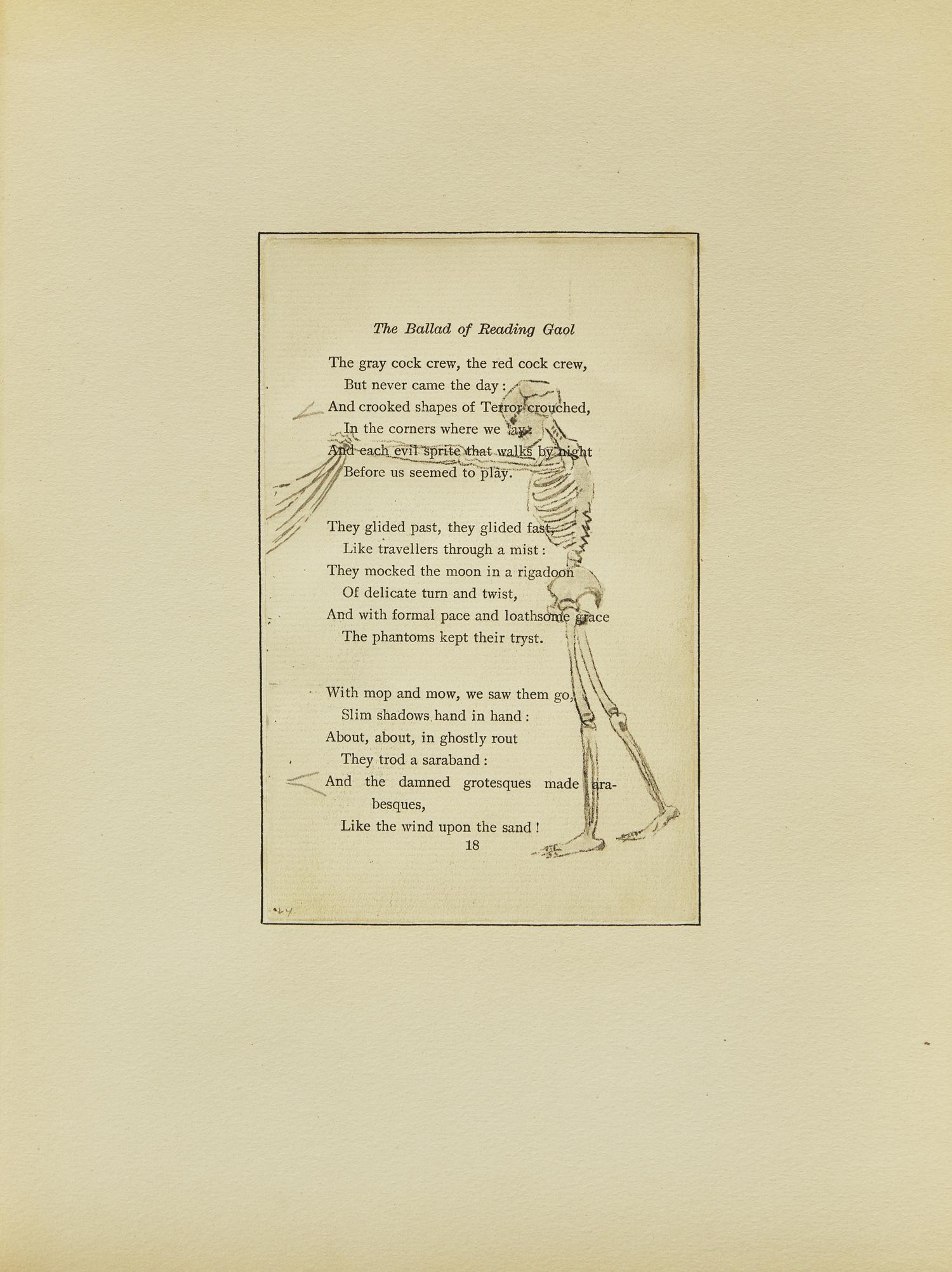 (Wilde, Oscar). The Ballad of Reading Gaol by C.3.3.