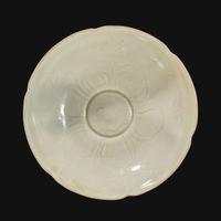 A Chinese lobed Ding ware stem cup Northern Song Dynasty